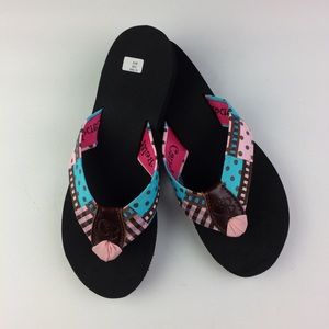 Candi Belts “Cotton Candi” ribbon sandals